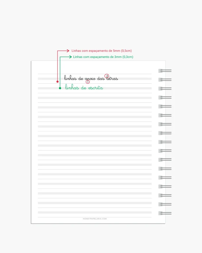 Caderno de Caligrafia - Gramatura 90 - Imagem 3