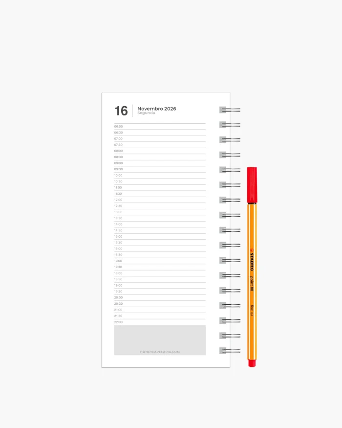 Agenda Diária 2026 Para Agendamentos - Imagem 7