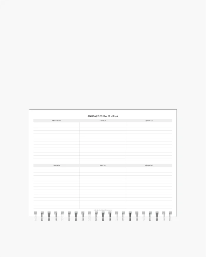 Agenda Semanal Permanente Para Agendamentos (Sem Datas) - Imagem 3