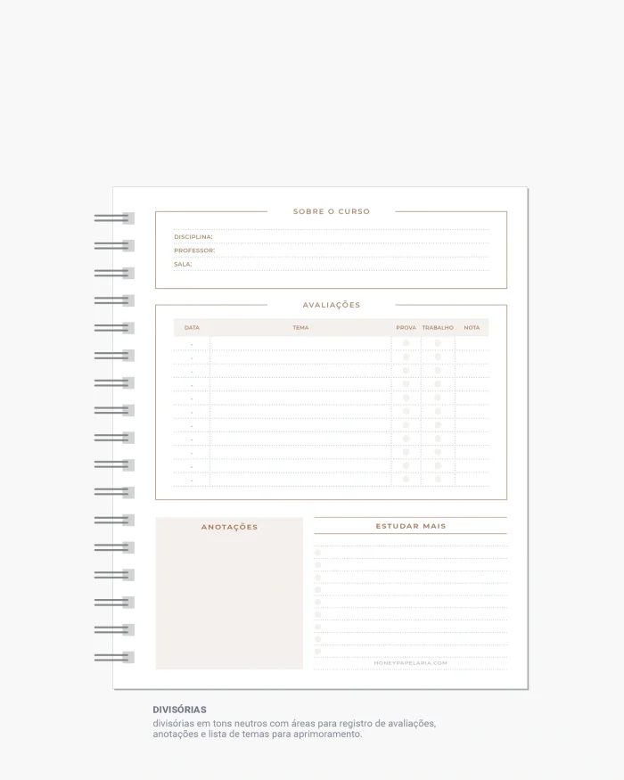 Caderno Colegial Misto e Ajustável - Gramatura 90 e Pólen Bold 90 - Imagem 9
