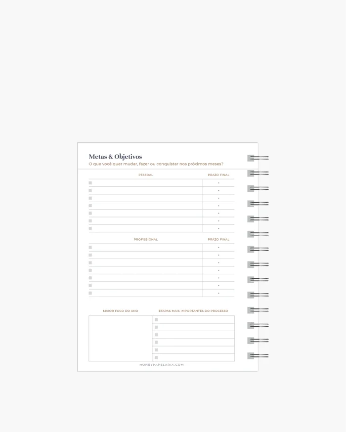 Mini Planner Diário Permanente (Sem Datas) - Imagem 4