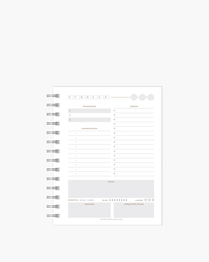 Mini Planner Diário Permanente (Sem Datas) - Imagem 2