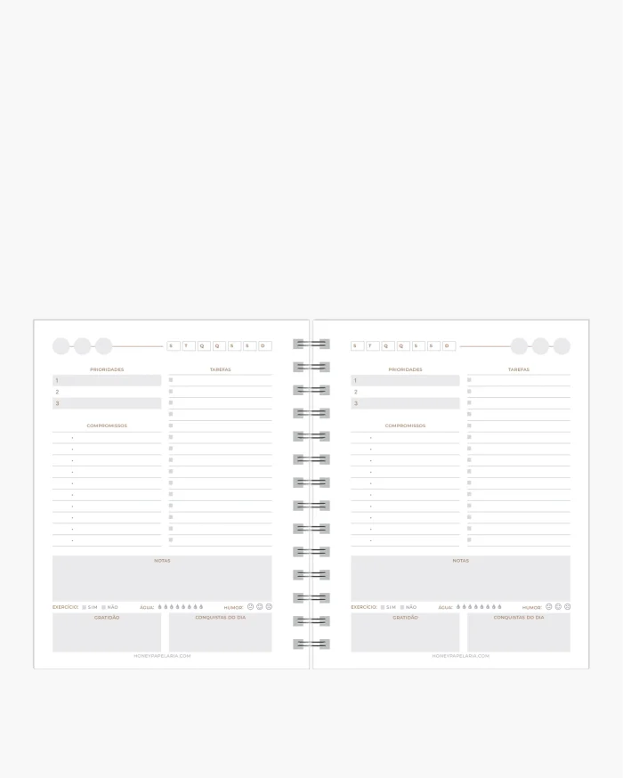 Mini Planner Diário Permanente (Sem Datas) - Imagem 8