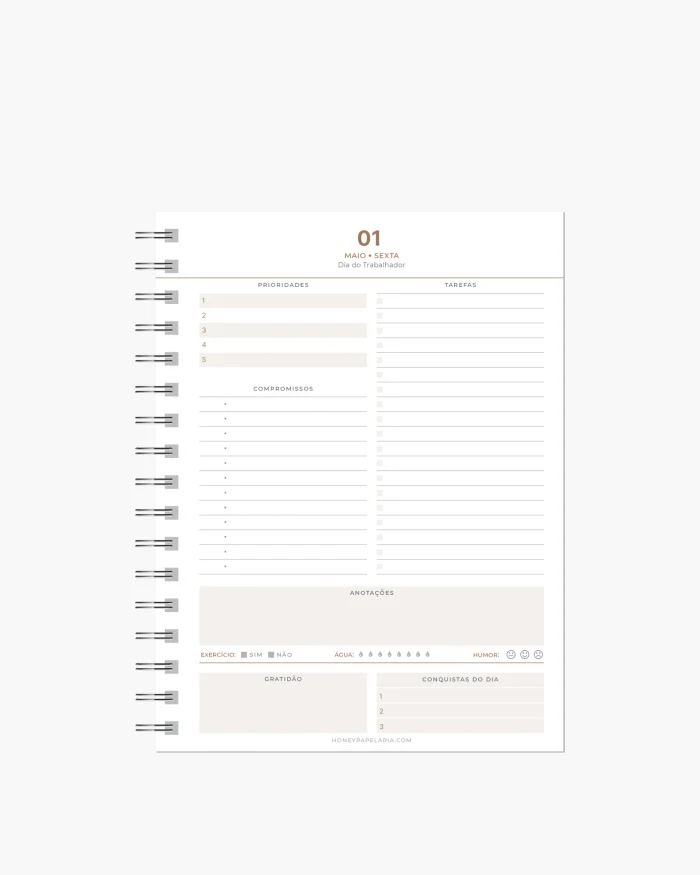 Planner Diário 2026 Semestral - Imagem 2