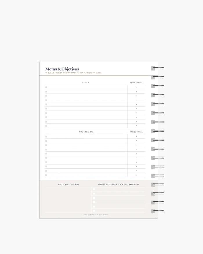 Planner Diário 2026 Semestral - Imagem 3