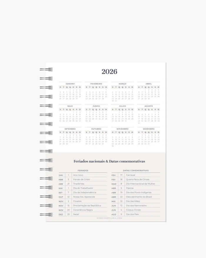 Planner Diário 2026 Semestral - Imagem 4