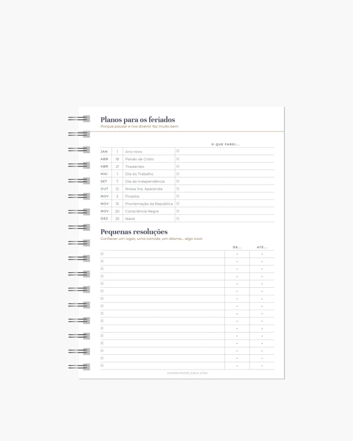 Planner Diário 2026 Semestral - Imagem 5